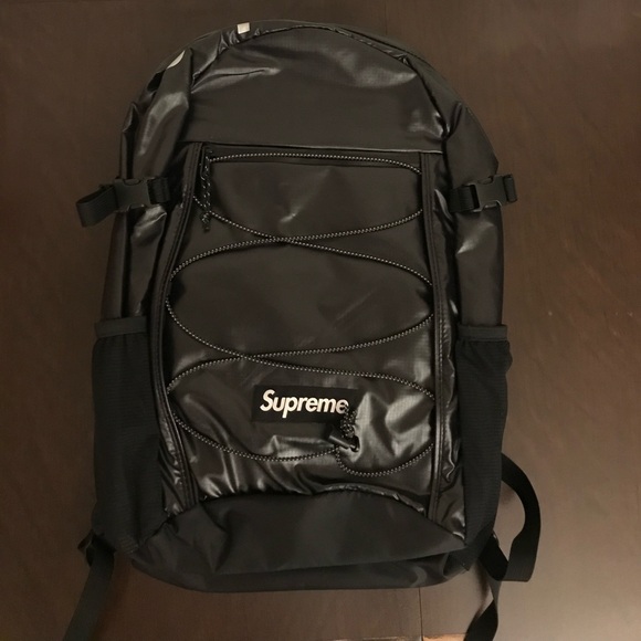 Supreme FW17 Backpack Black NWOT New - Picture 5 of 5
